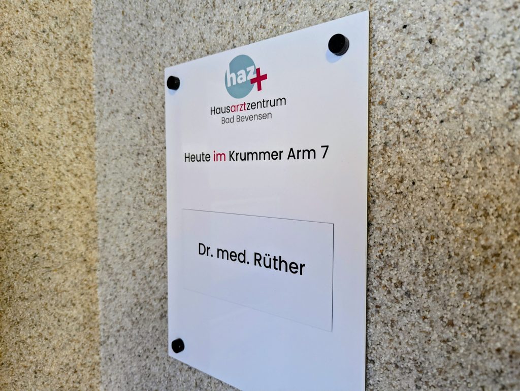 Informationsschild am Eingang